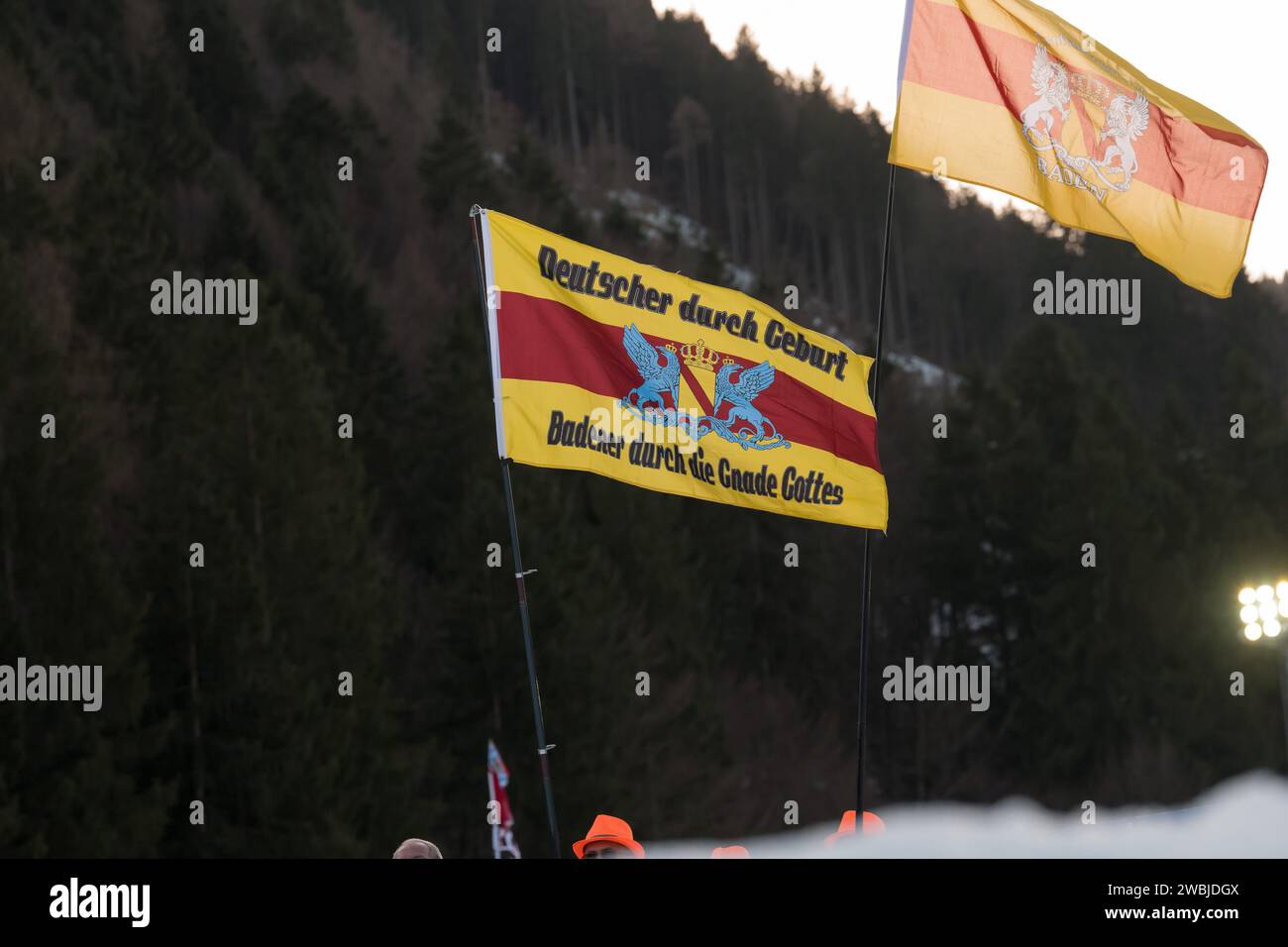 Deutscher durch Geburt, Badener durch die Gnade Gottes Fahne Biathlon Welt Cup 20 KM der Herren