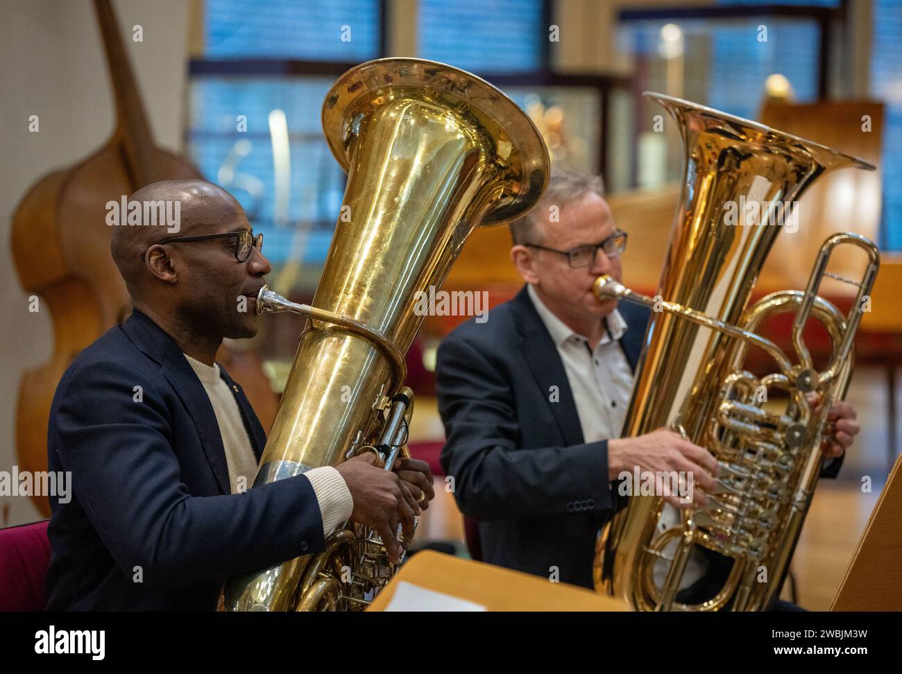 Berlin, Germany. 11th Jan, 2024. Joe Chialo (l, CDU), Berlin Senator ...