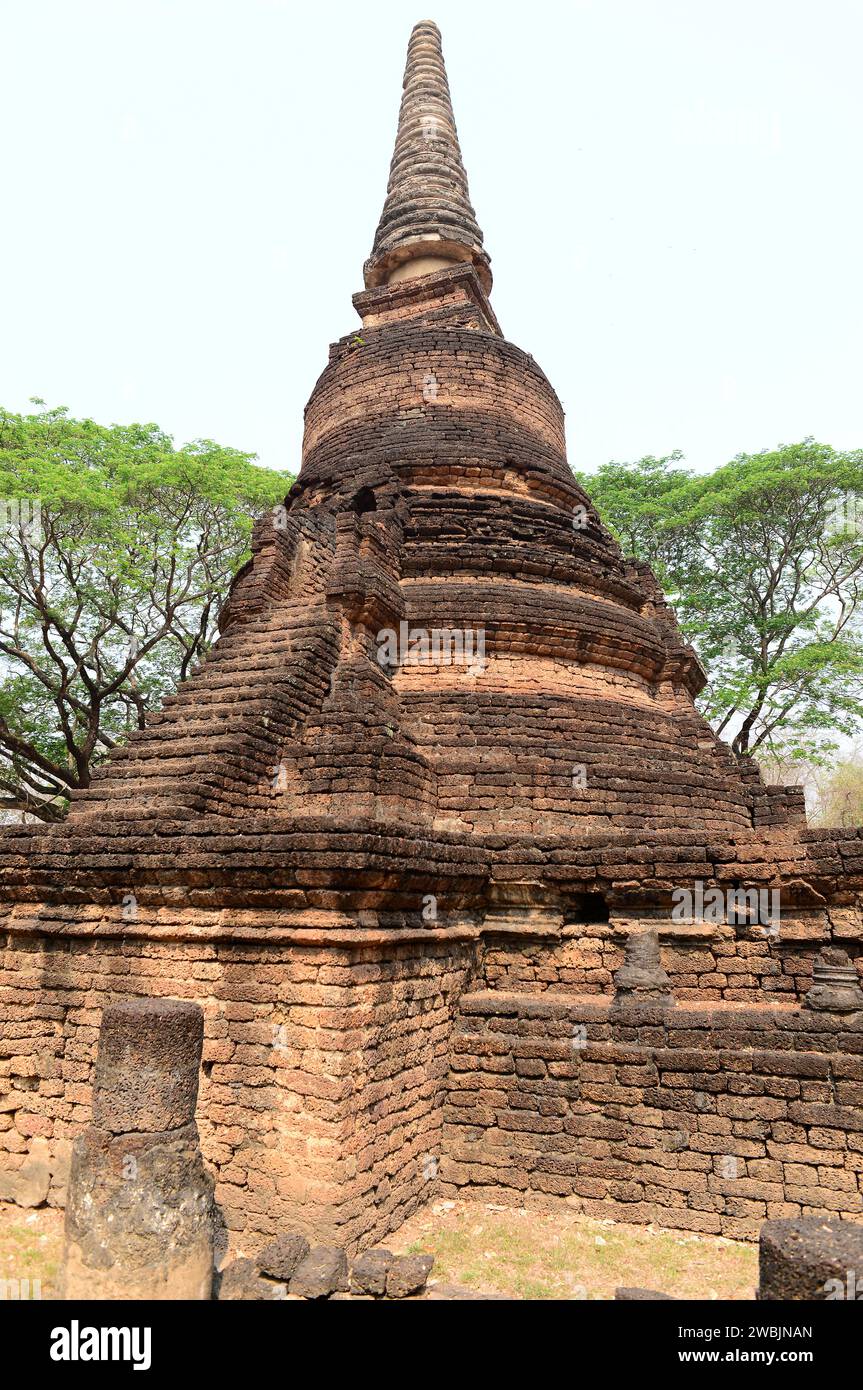 Si Satchanalai Historical Park, Wat Nang Phaya (13th century), World Heritage. Sukhothai province, Thailand. Stock Photo