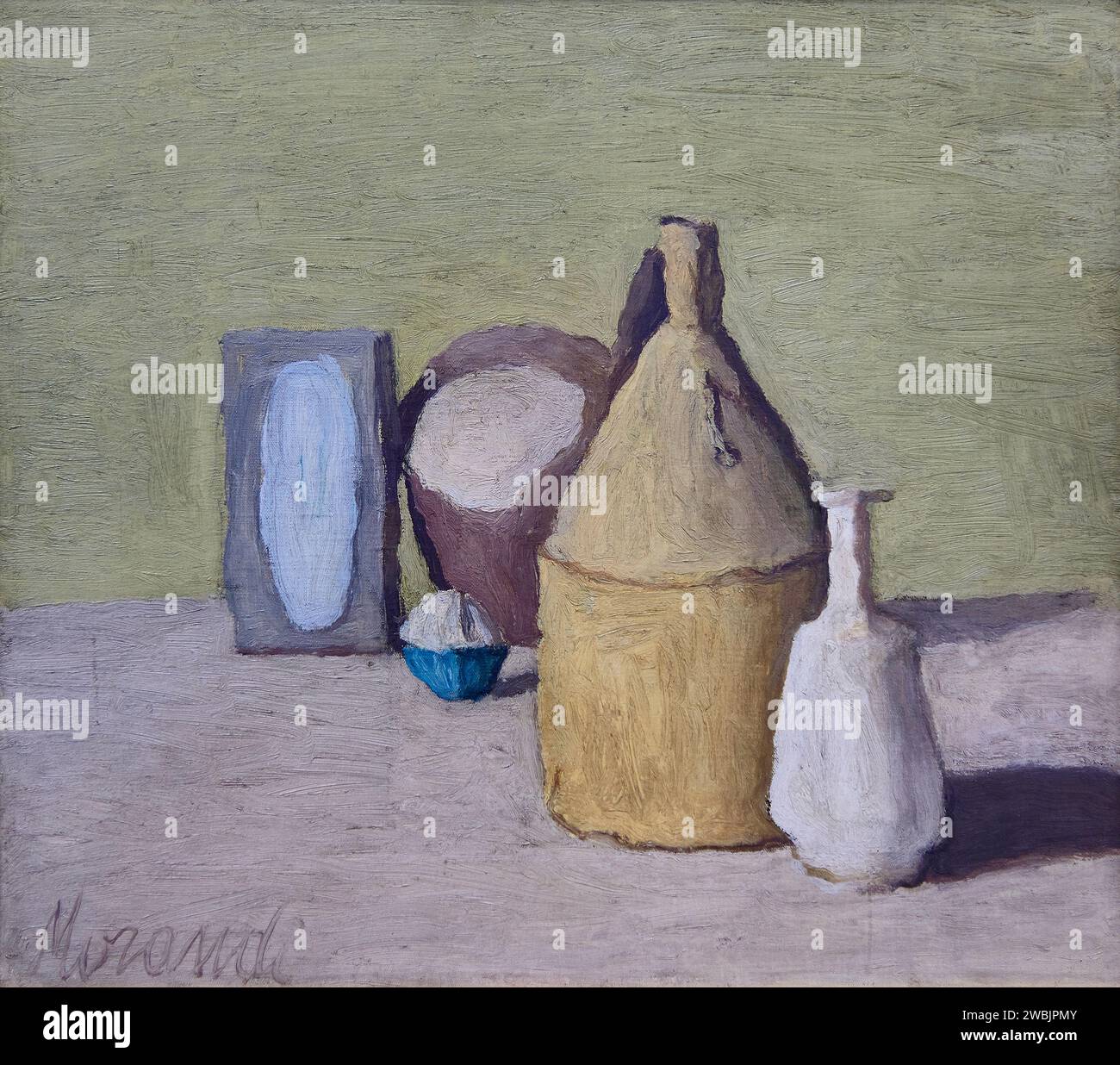 Natura morta - olio  su tela - Giorgio Morandi  - 1946 - Milano, Museo del Novecento Stock Photo