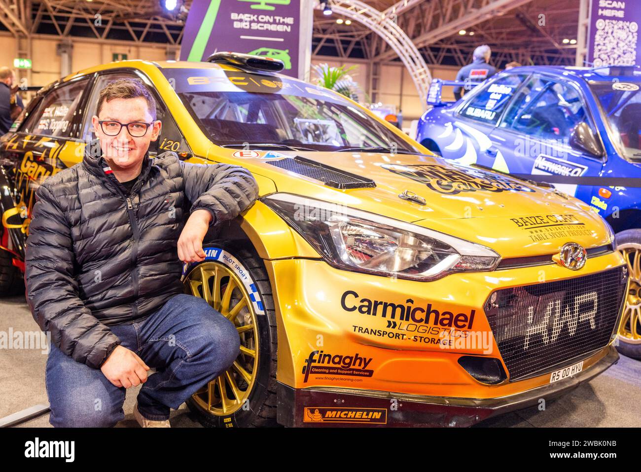 Birmingham, UK. 11 JAN, 2024. Driver Kyle White (pictured) reveals the