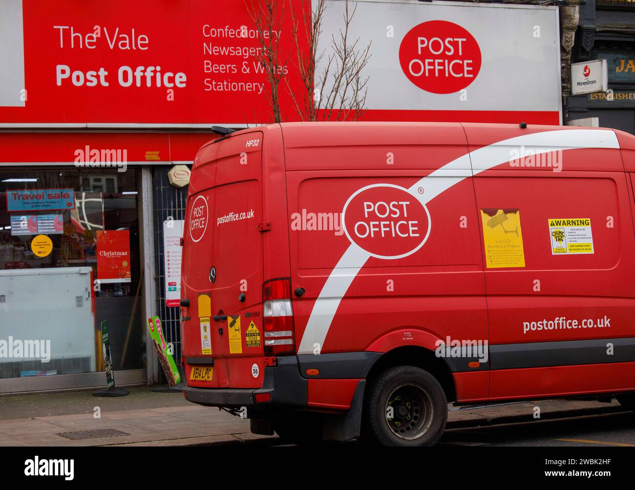 London UK 11th Jan 2024 A Post Office Van Outside A Post Office   London Uk 11th Jan 2024 A Post Office Van Outside A Post Office The Post Office Scandal Is A Widespread Series Of Miscarriages Of Justice Between 1999 2015 Where Over 700 Subpostmasters Were Wrongly Convicted Of Theft Fraud And False Accounting Rishi Sunak Yesterday Announced New Legislation Quashing The Convictions Credit Mark Thomasalamy Live News 2WBK2HF 