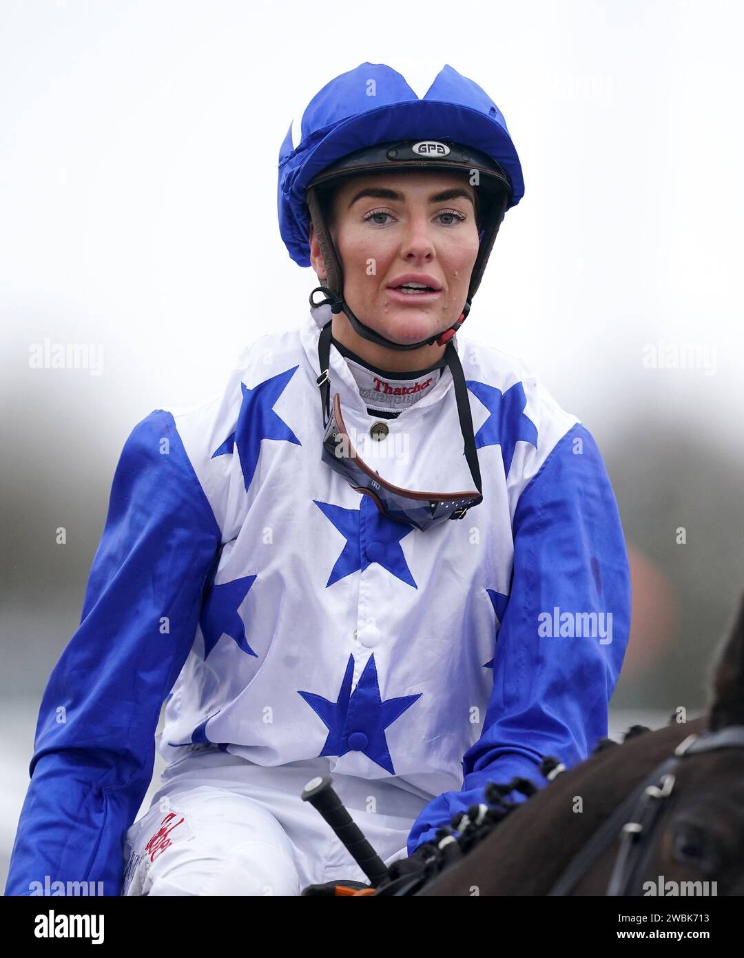 Jockey Elisha Whittington after the Betmgm Its Showtime Handicap (Div