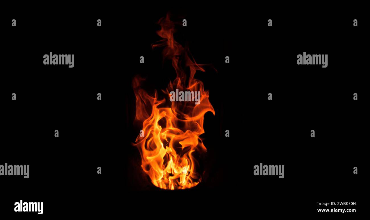 Flames in a pellet stove, Flames in a pellet stove Stock Photo Alamy