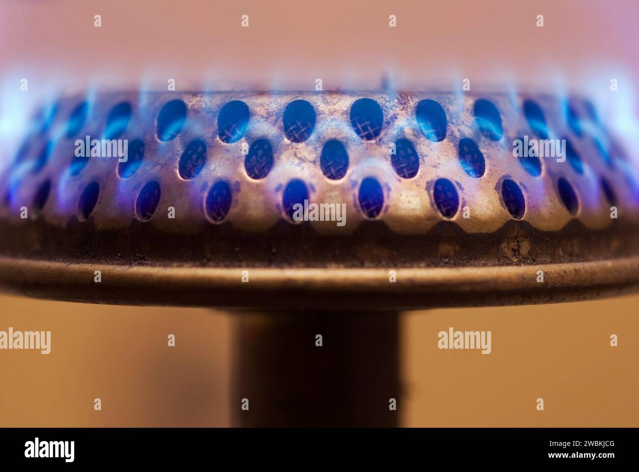 gas flame close up Stock Photo