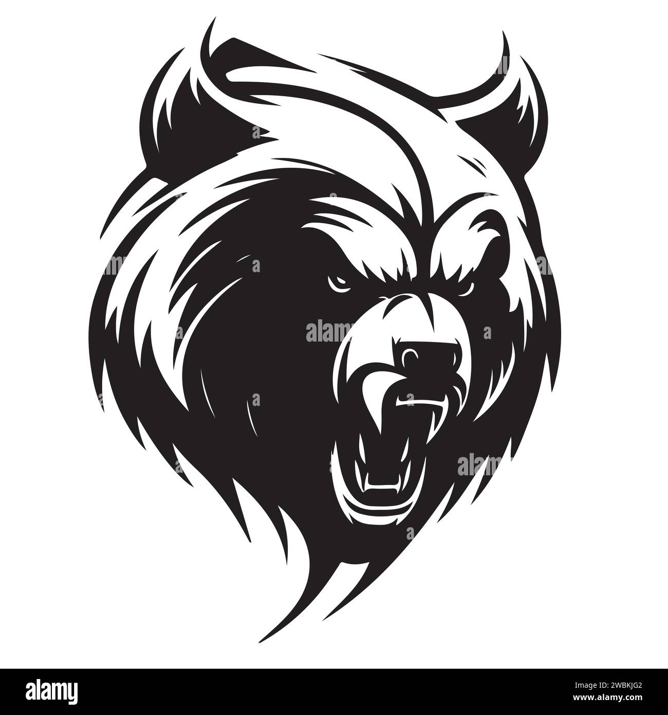 Bear illustration vector drawing. Vector illustration Stock Vector ...