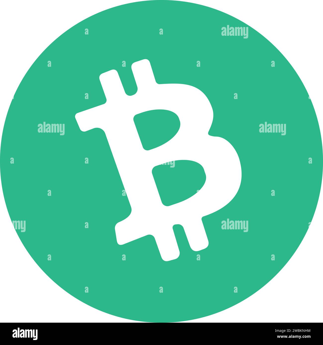 Bitcoin cash Cryptocurrency logo vector icon. . Crypto currency coin money symbols. Stock Vector
