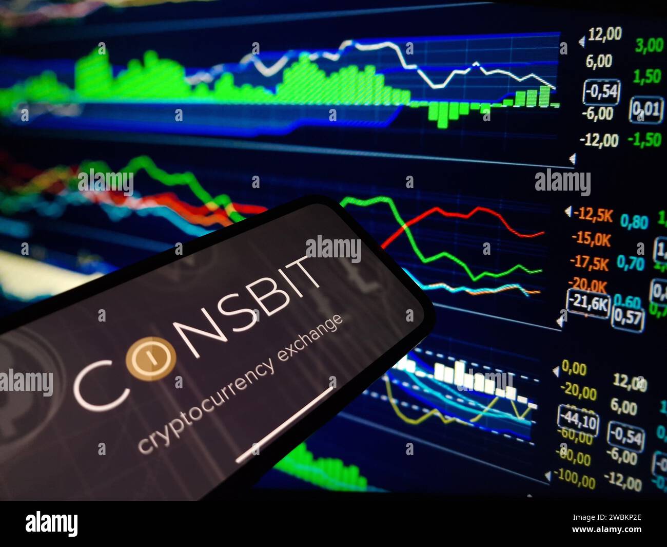 Konskie, Poland January 05, 2024 Coinsbit cryptocurrency exchange