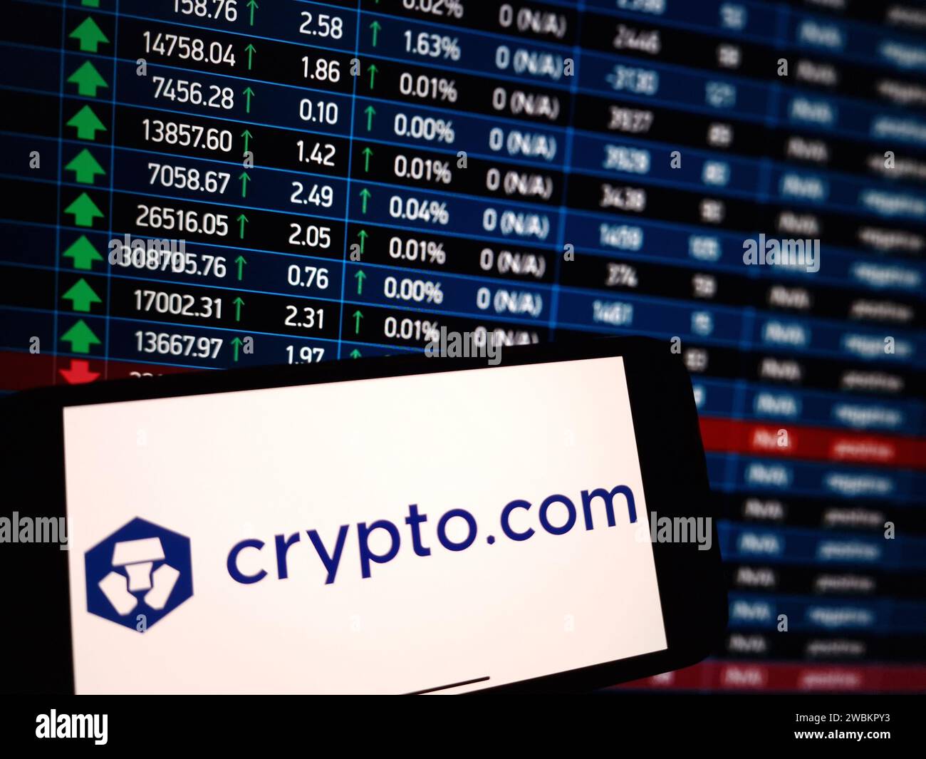 Crypto.com logo hi-res stock photography and images - Alamy