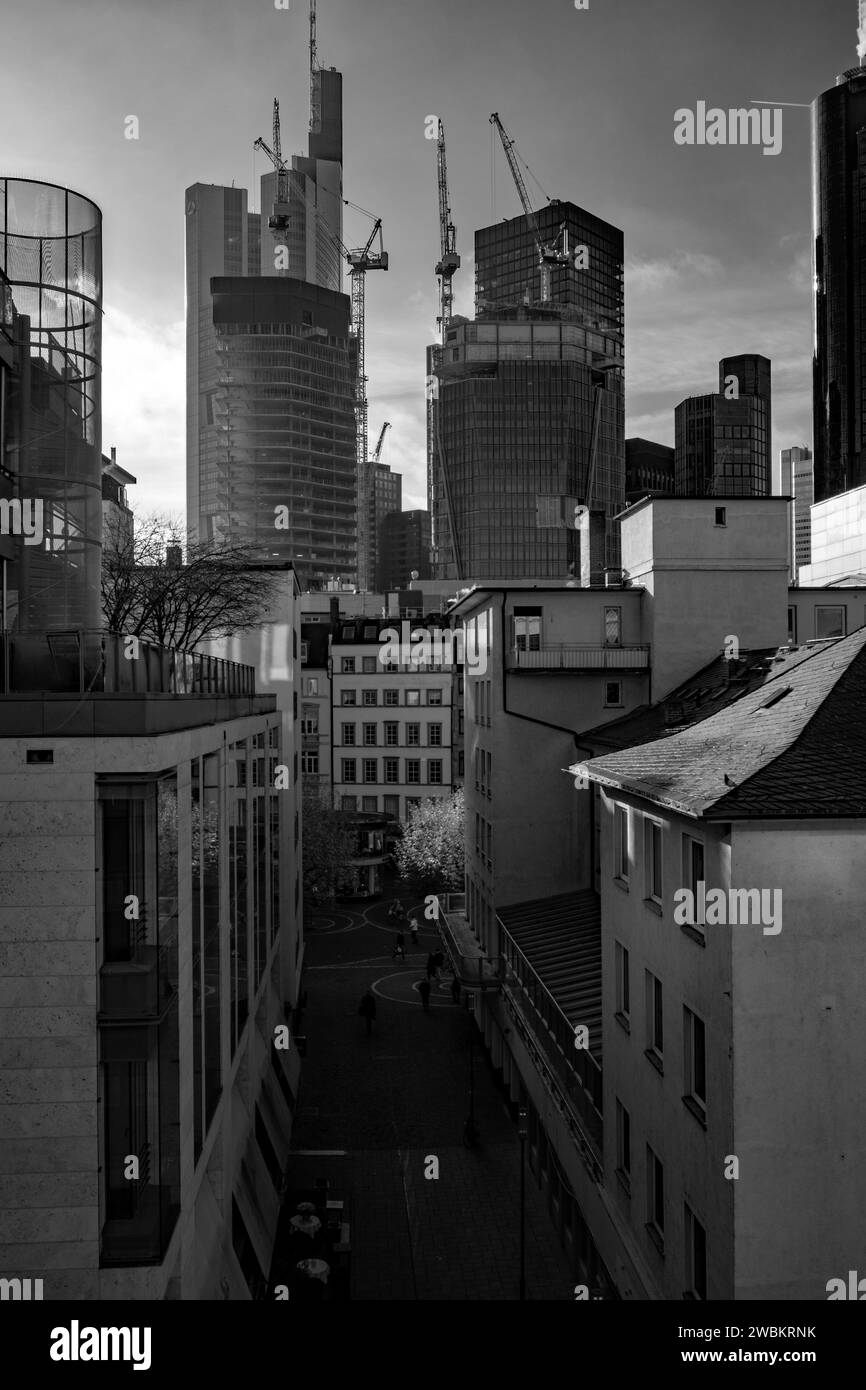 Modern office buildings in business district Stock Photo Alamy