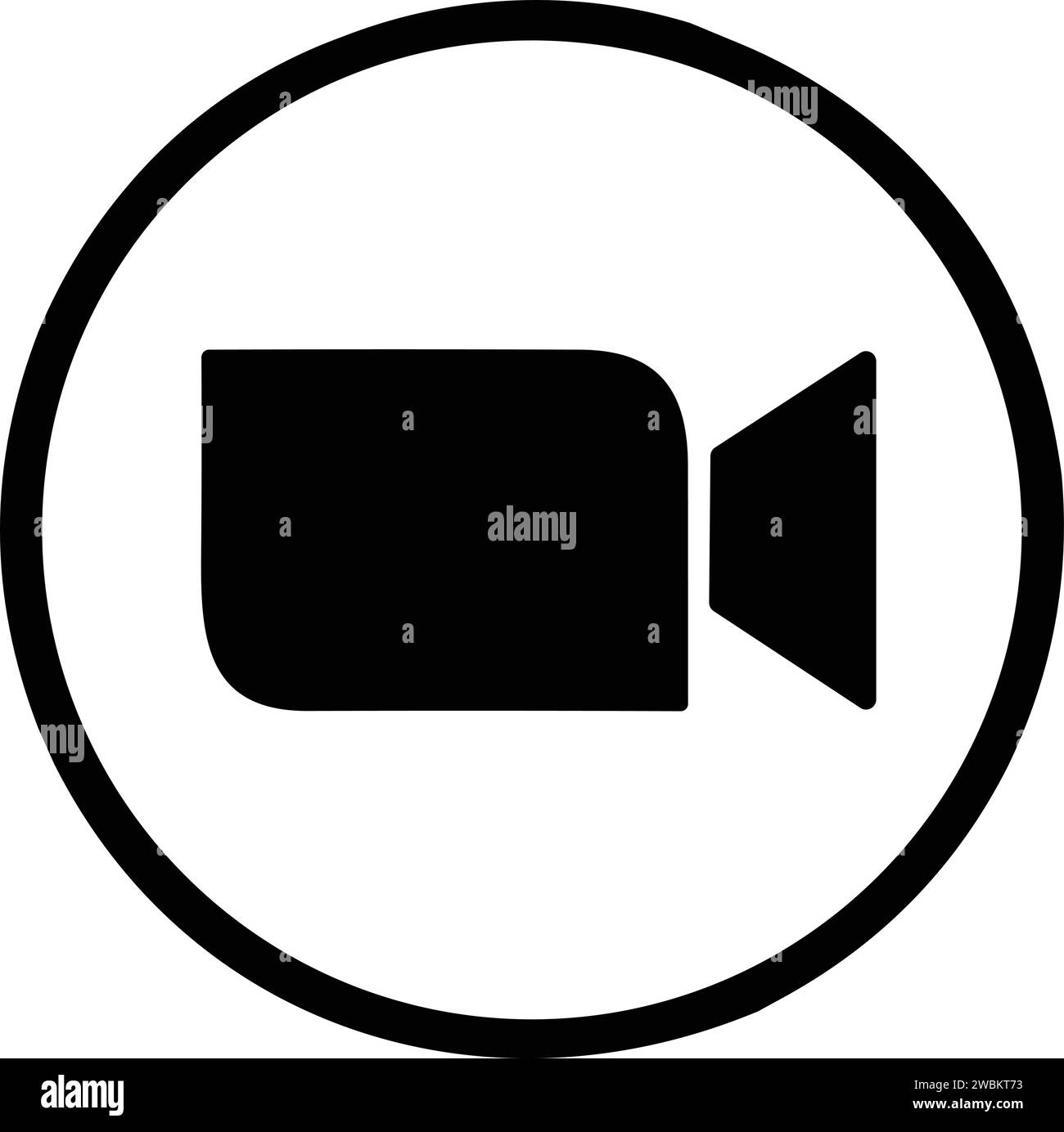 Zoom app logo. Application for video communications with cloud platform