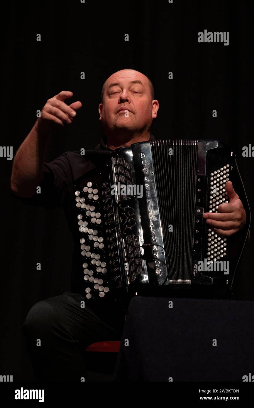 Stian Carstensen plays accordion live with Iain Ballamy, Scarborough
