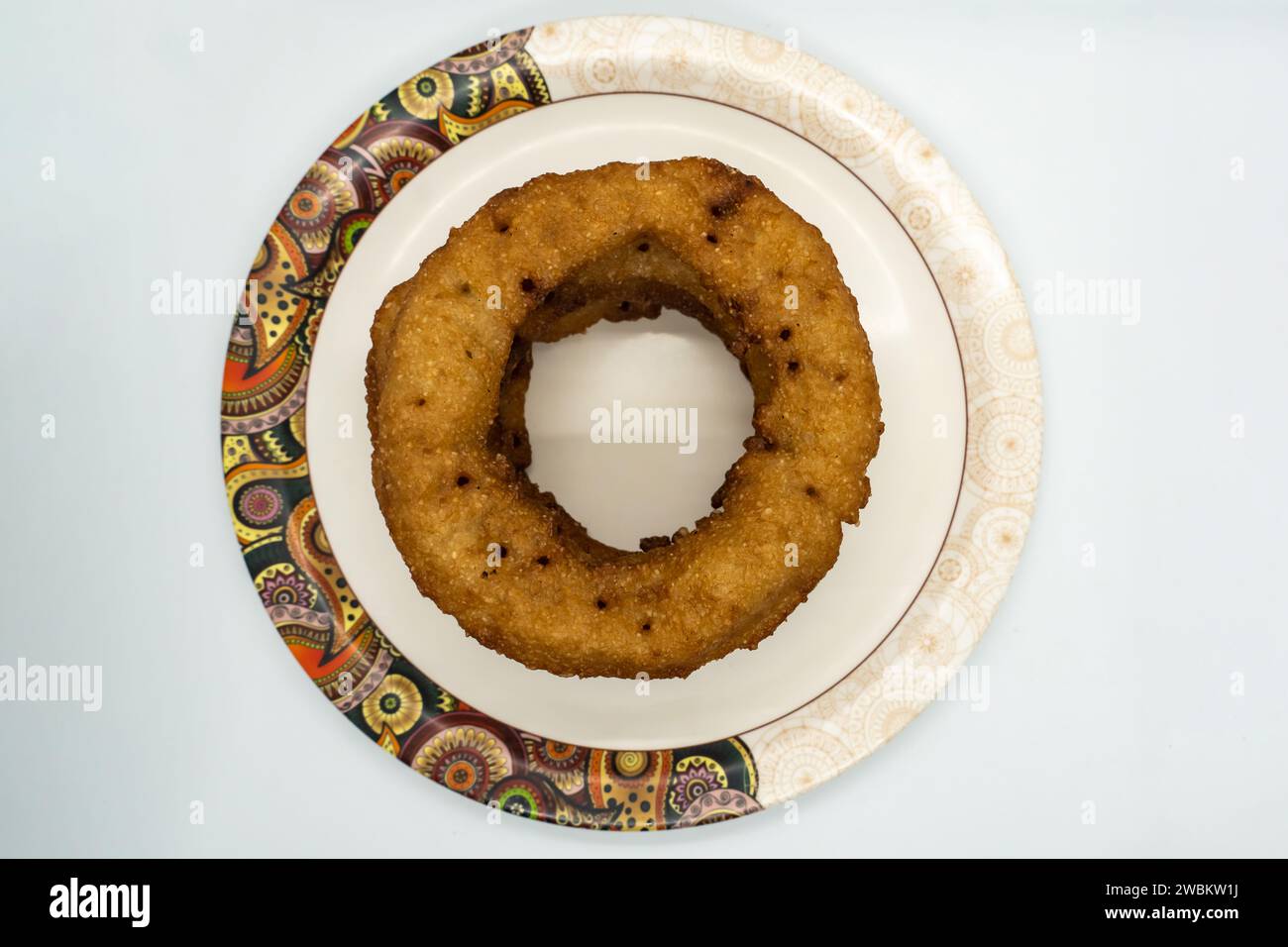 Nepali Sel Roti made of Rice Flour, wheat and sugar. Special festival bread  Dashain Tihar festival Stock Photo