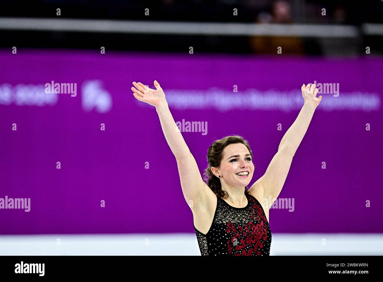 Josefin TALJEGARD (SWE), during Women Short Program, at the ISU European Figure Skating