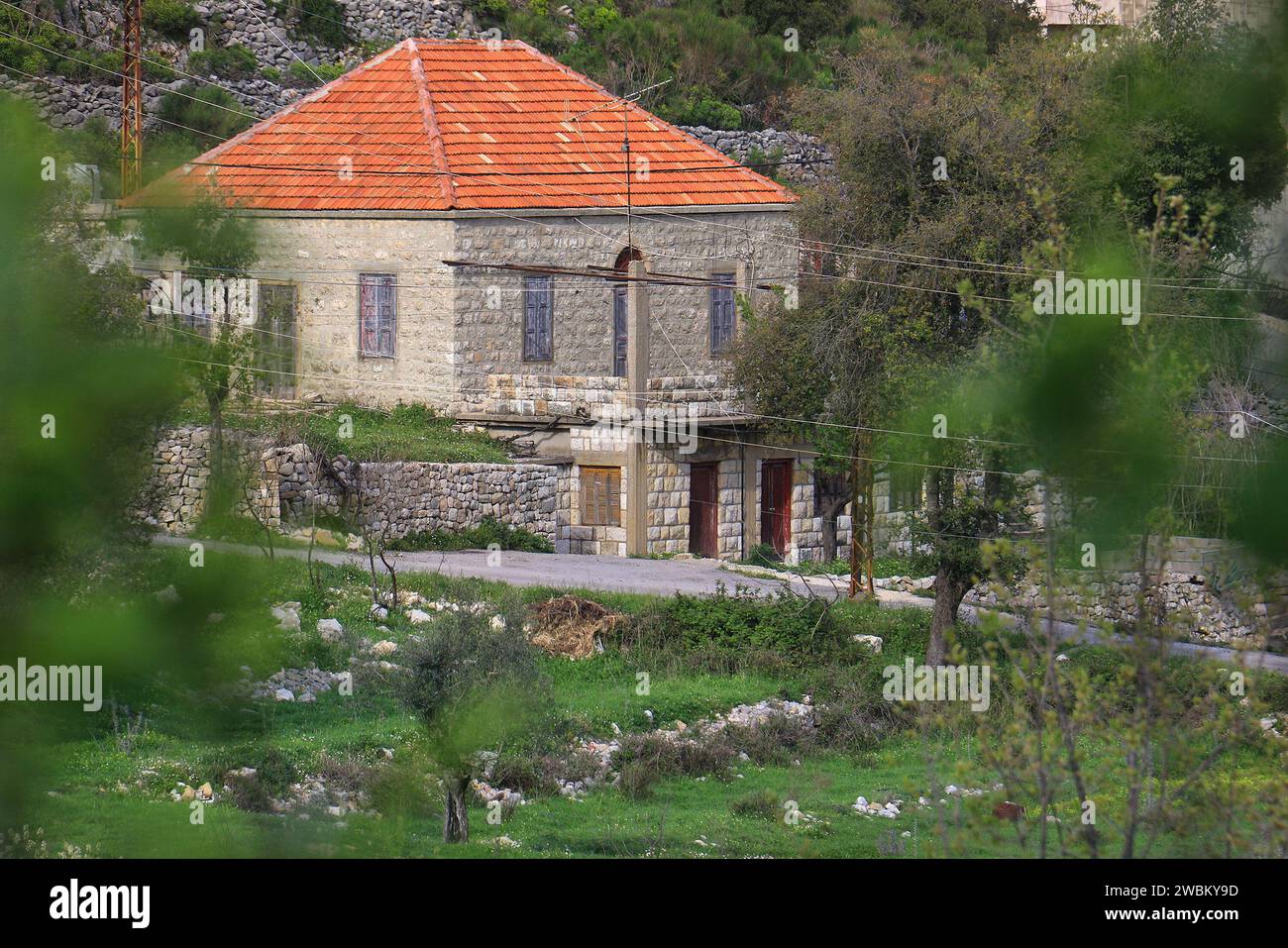 A traditional village Lebanese house in nature Stock Photo Alamy