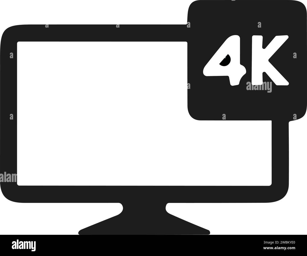 Screen Or LCD Or TV Video Resolution Icon Monitor Size Symbol 4k screen-or-lcd-or-tv-video-resolution-icon-monitor-size-symbol-4k