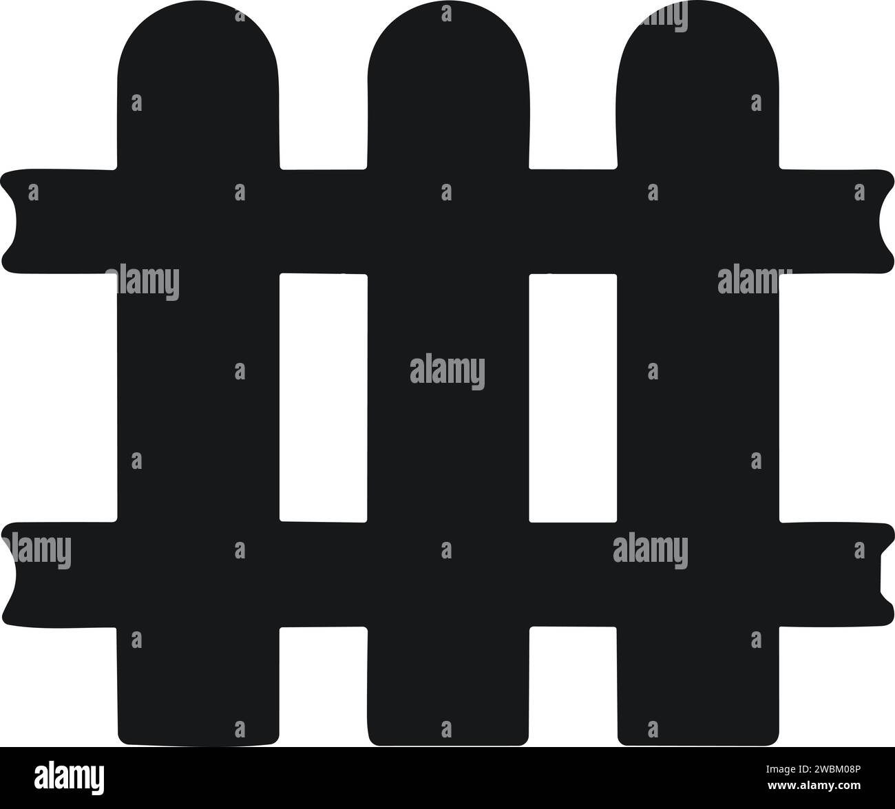 Palisade security fencing Stock Vector Images Alamy