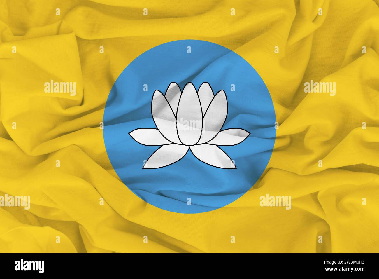 Flag of Kalmykia, Fabric flag of Kalmykia. Kalmykia National Flag