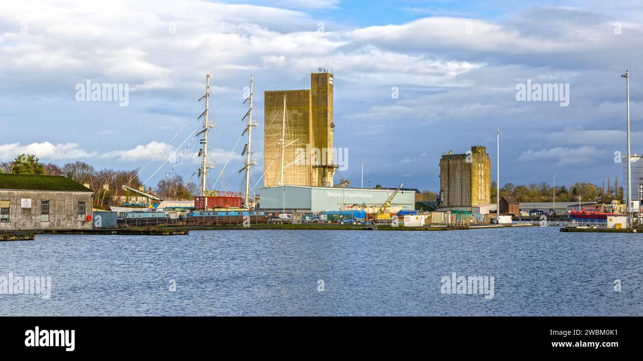 Sharpness Docks in January 2024, Gloucestershire, United Kingdom Stock Photo