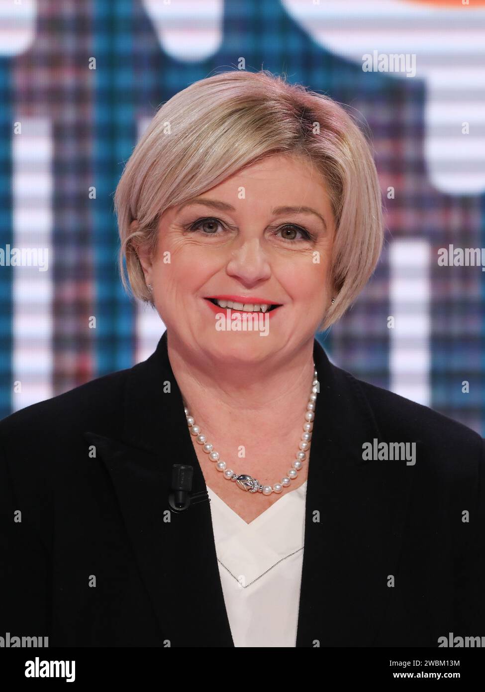 Rome, Italy. 11th Jan, 2024. Rome, Rai ex Teulada studios, TV broadcast