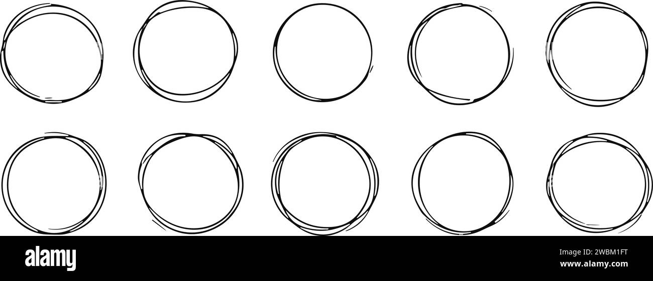 Doodle circles Stock Vector Images - Alamy