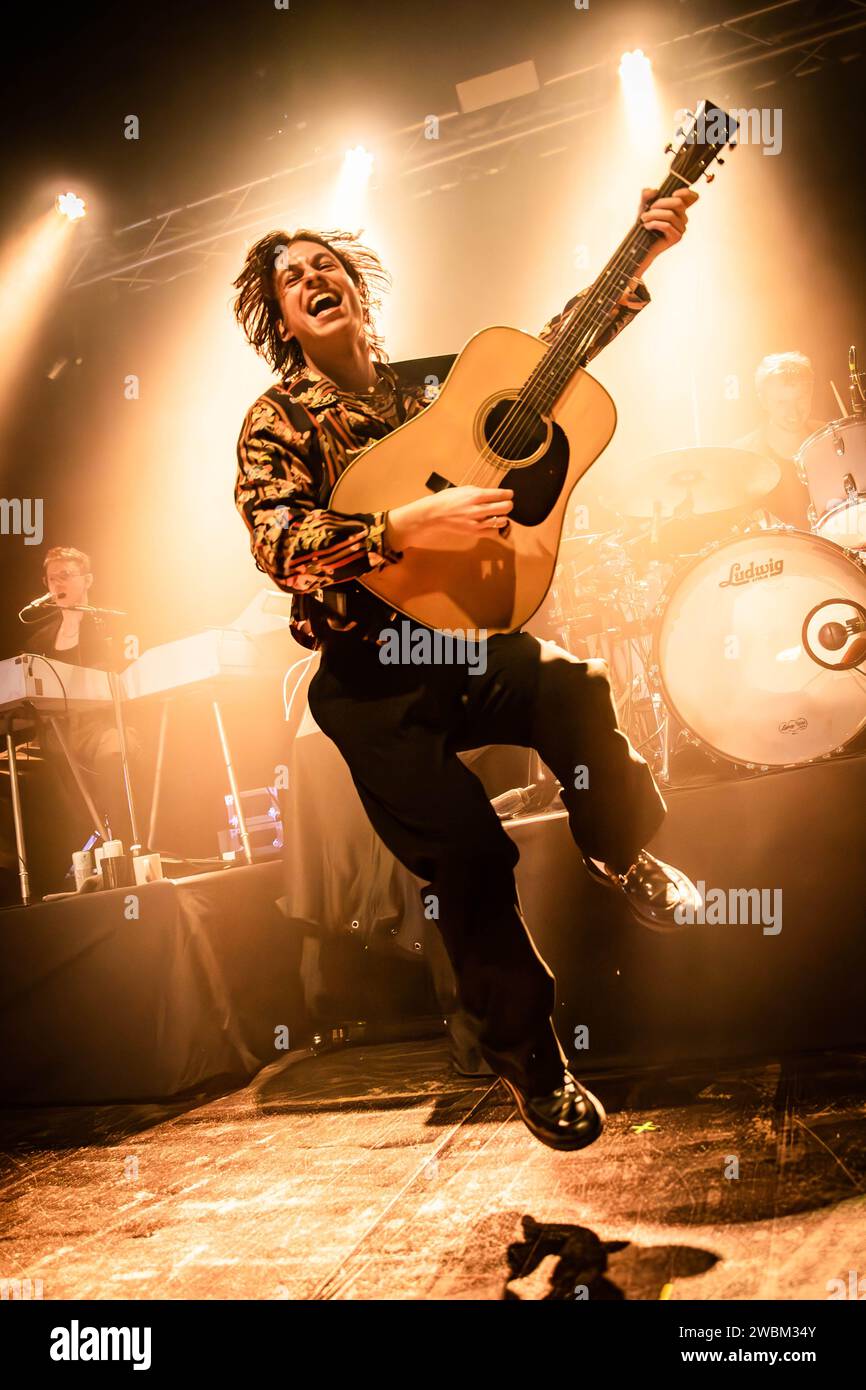Milan Italy. 10th Jan 2024. The German band GIANT ROOKS performs live ...