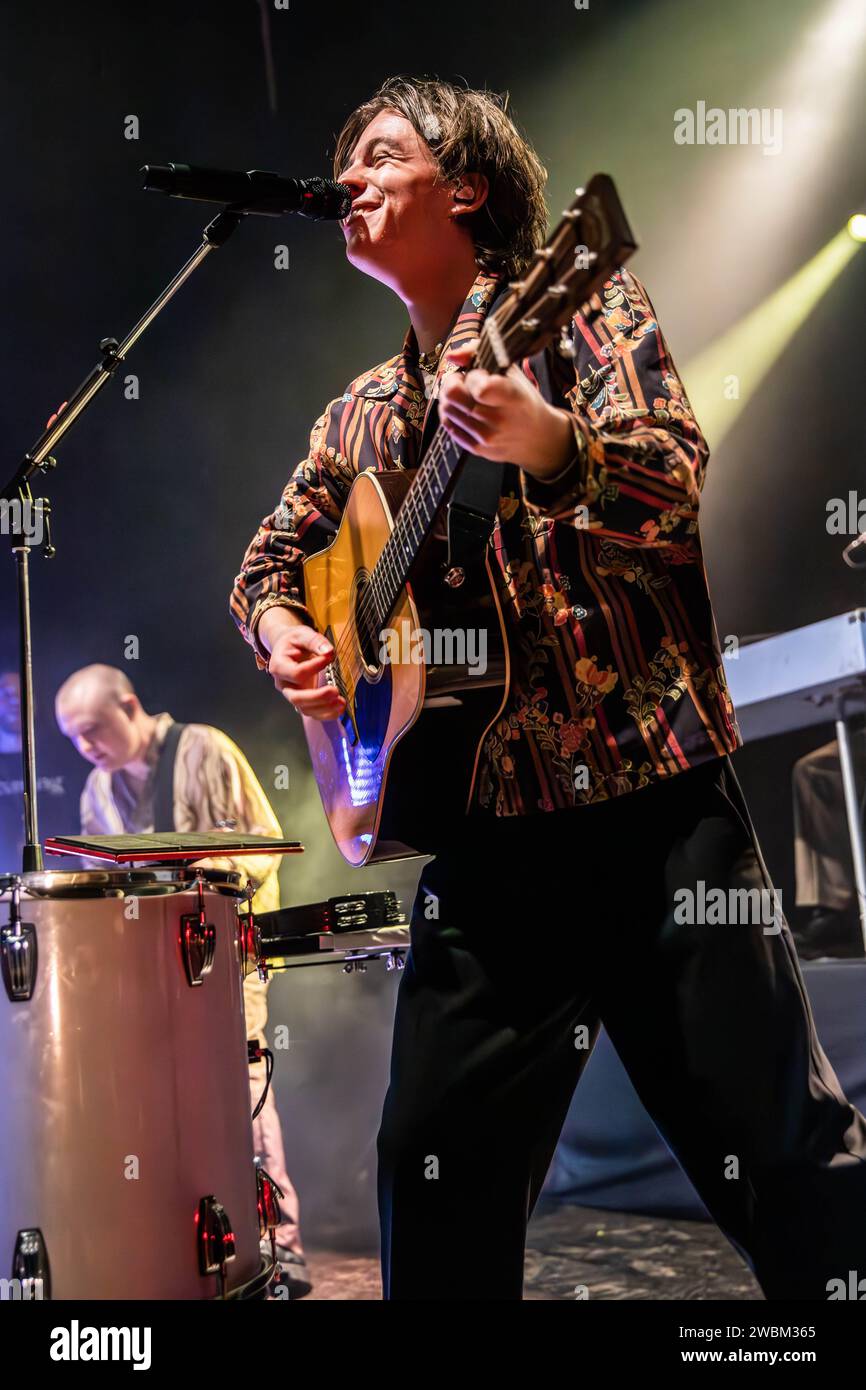 Milan Italy. 10th Jan 2024. The German band GIANT ROOKS performs live ...