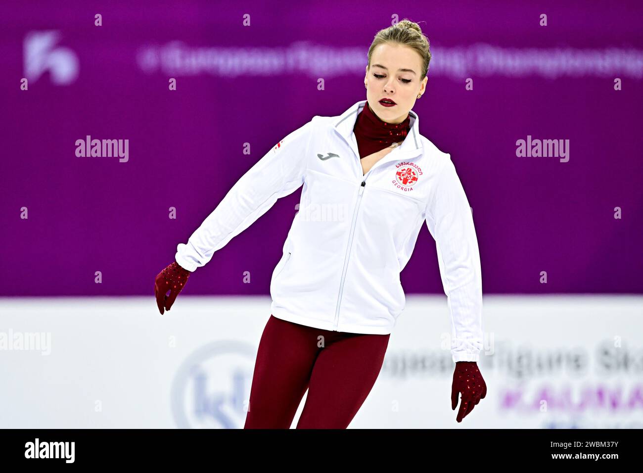 Anastasiia GUBANOVA (GEO), during Women Short Program, at the ISU