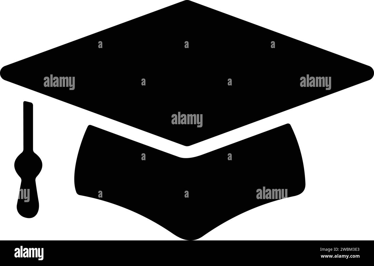 Graduation hat cap icon. Academic cap. Graduation student black cap and ...