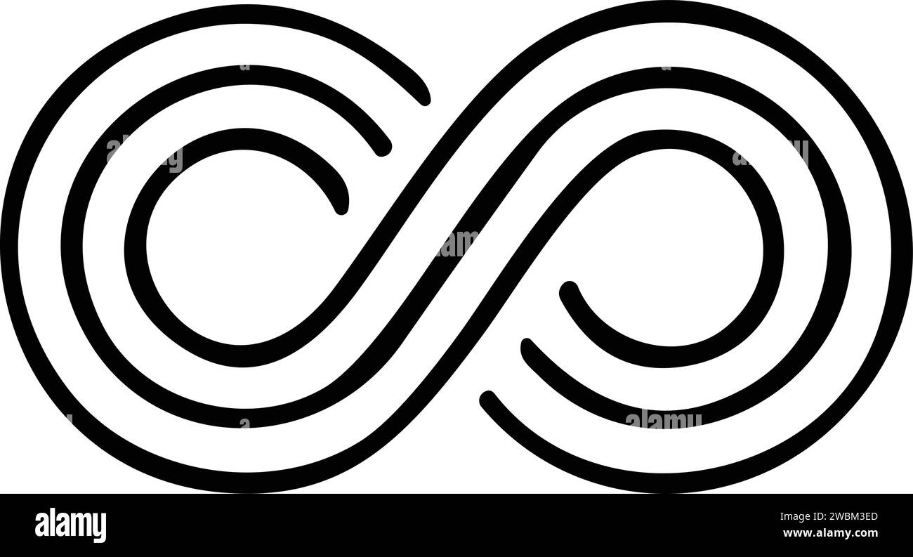 Infinity icon. Infinity, eternity, infinite, endless, loop symbols. Unlimited infinity icon flat style stock vector Stock Vector