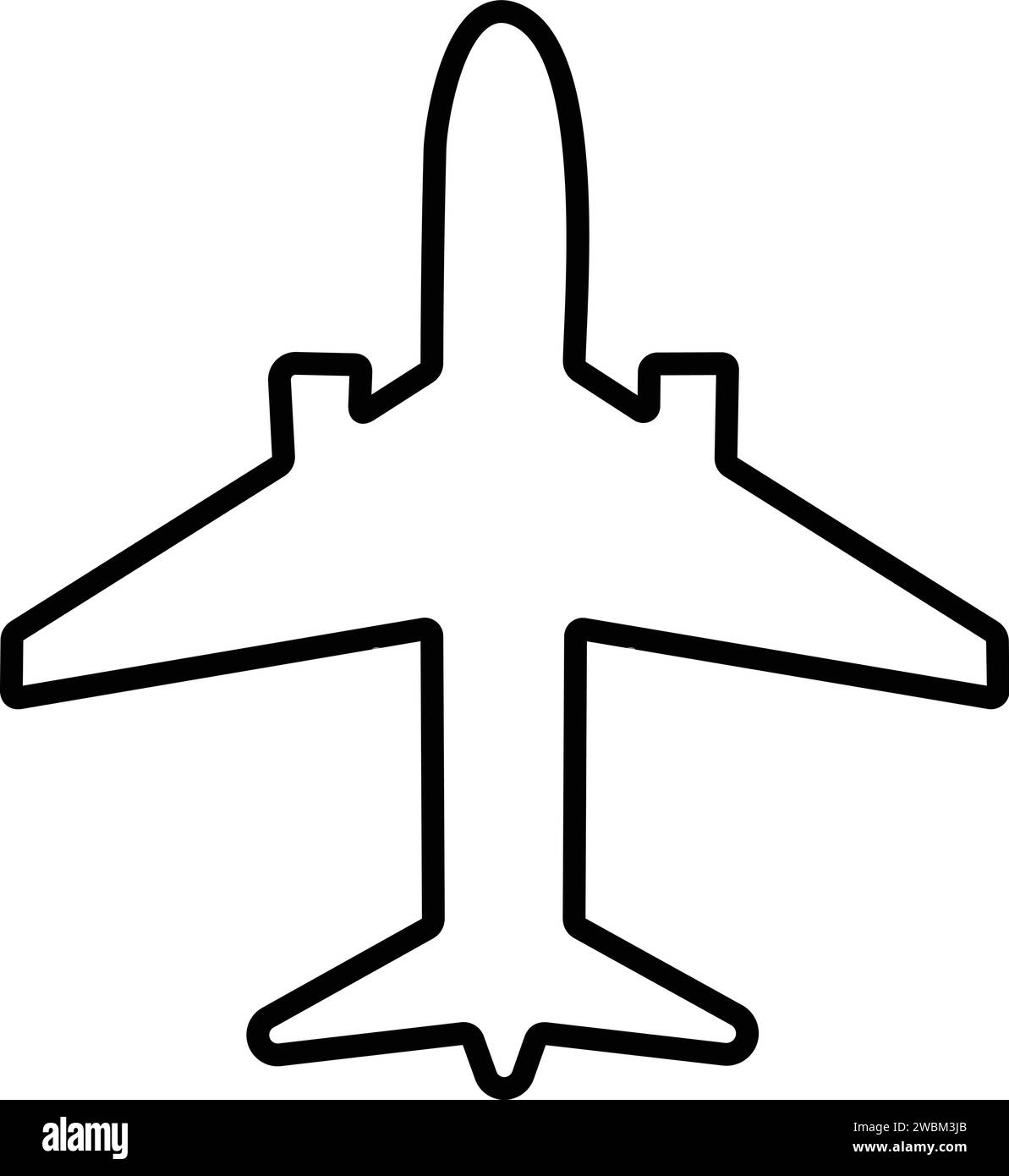 Airplane icons. Aircrafts line style. jet plane. flight travel symbol. Stock Vector