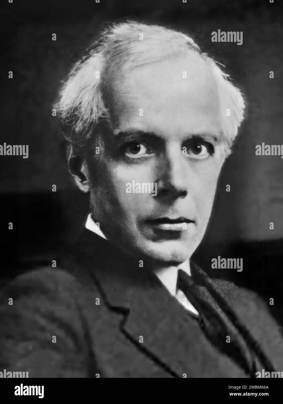 Bela Bartok. Portrait of the Hungarian composer and pianist, Béla Viktor János Bartók (1881-1945), 1927 Stock Photo