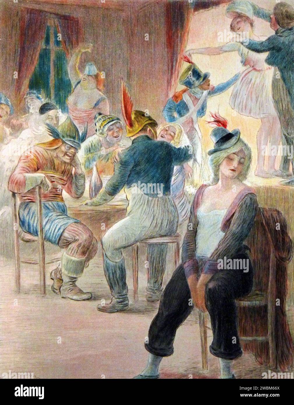 Madame Bovary. Illustration by Charles Léandre of Gustave Flaubert's