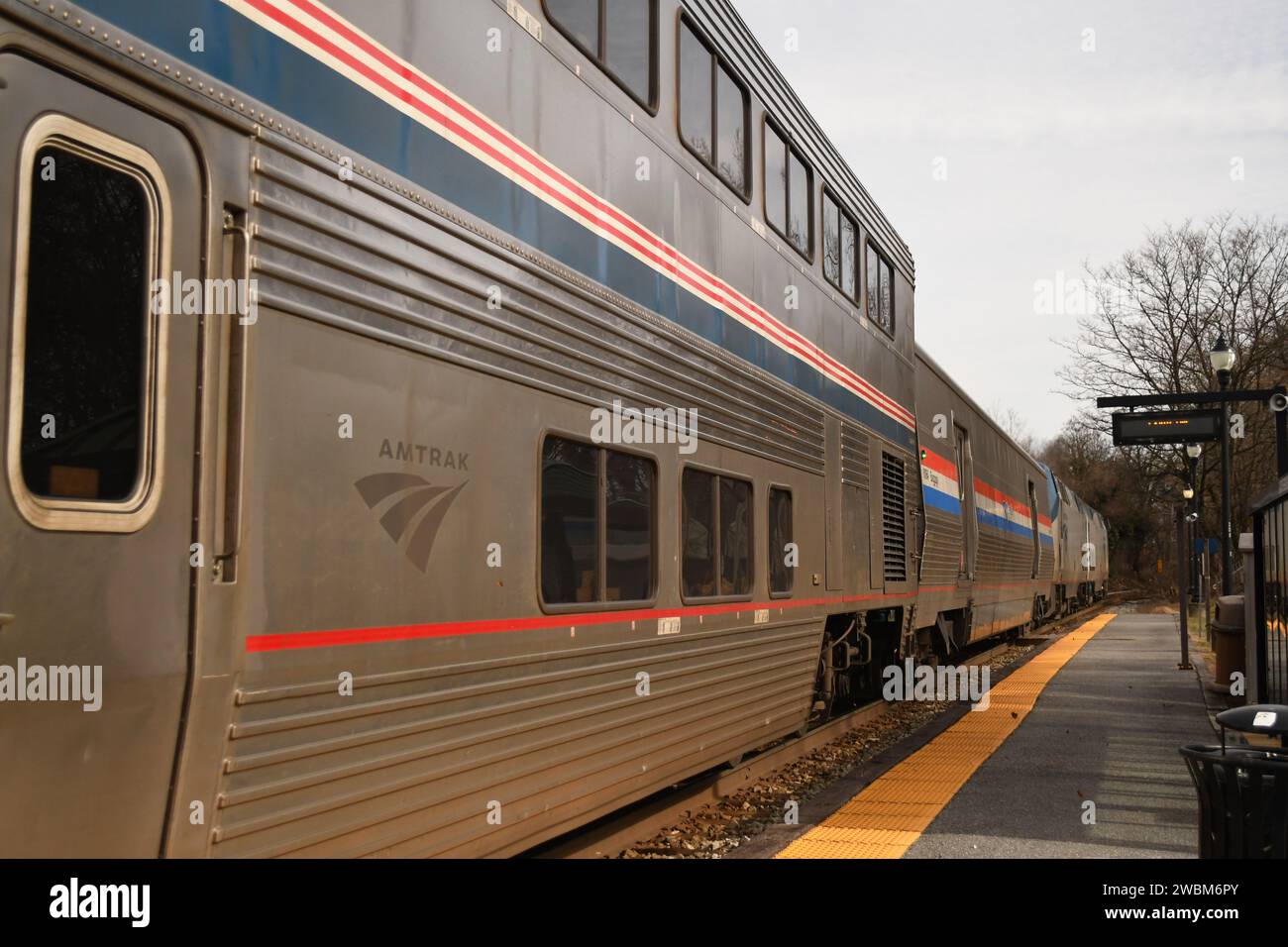 The Amtrak Capitol Limited train on its way from Chicago to DC, passing
