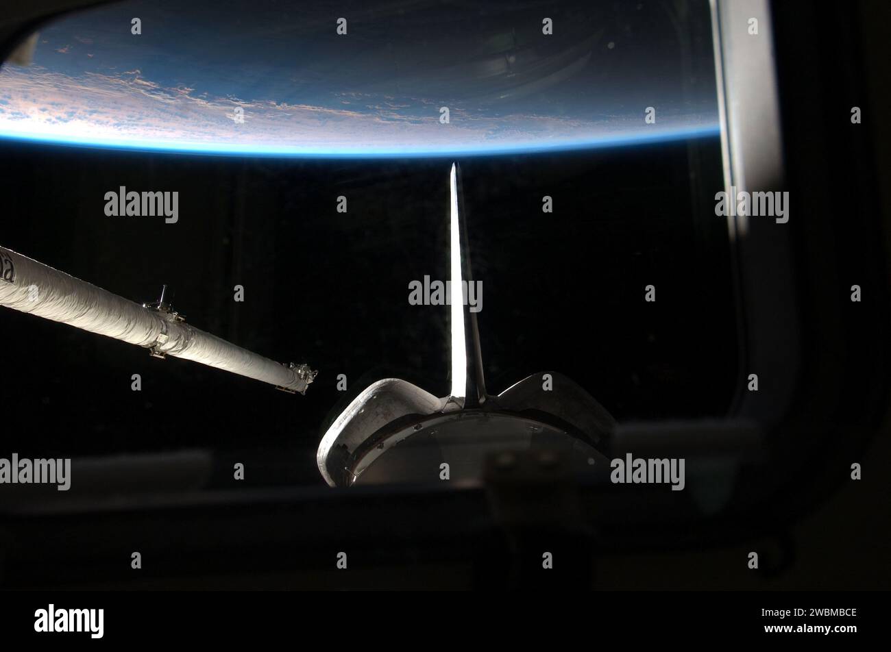 Sts Camera System From Atlantis' aft flight deck during STS-135, the orbiter boom sensor ...