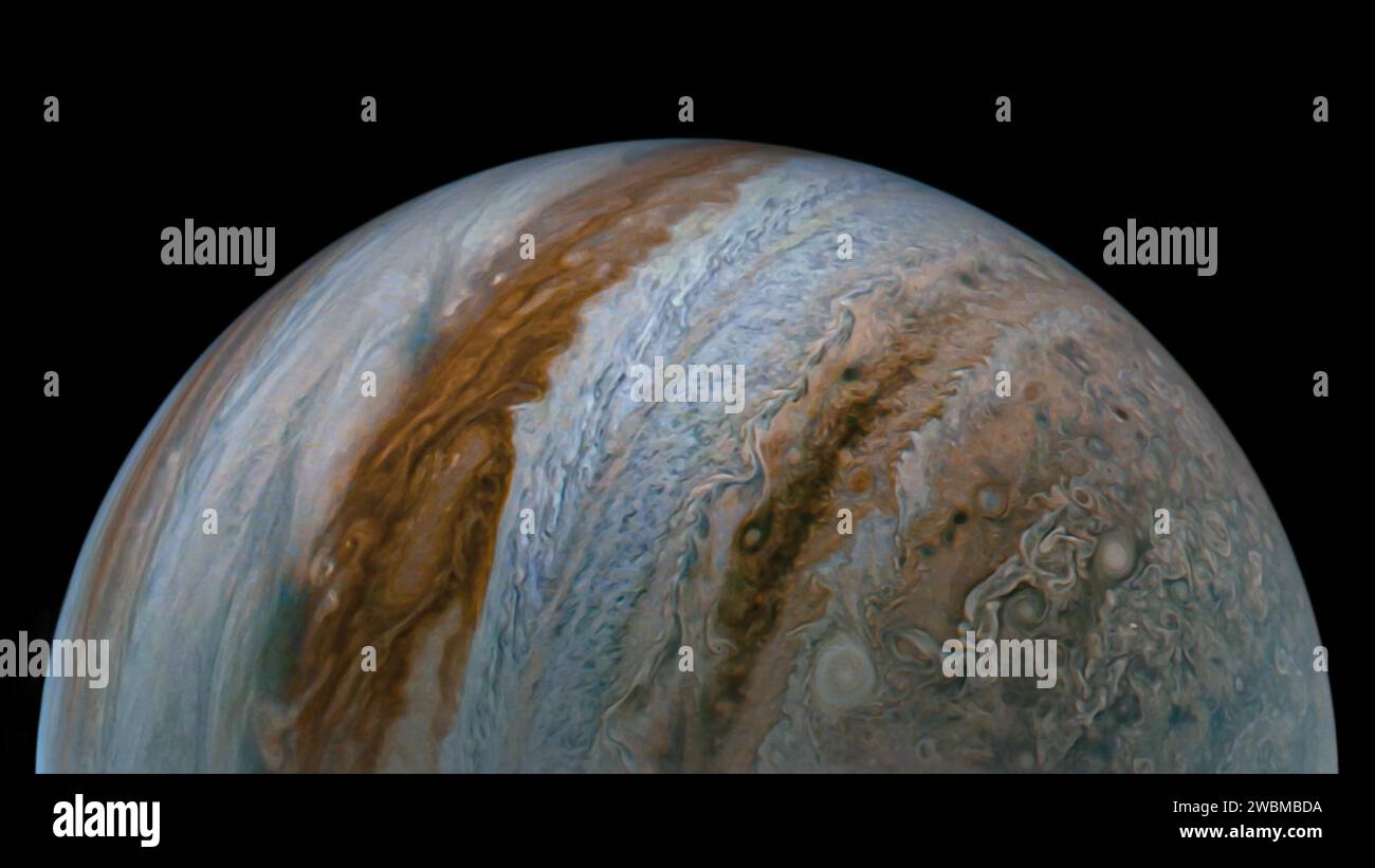 NASA's Juno spacecraft captured this view of Jupiter during the mission
