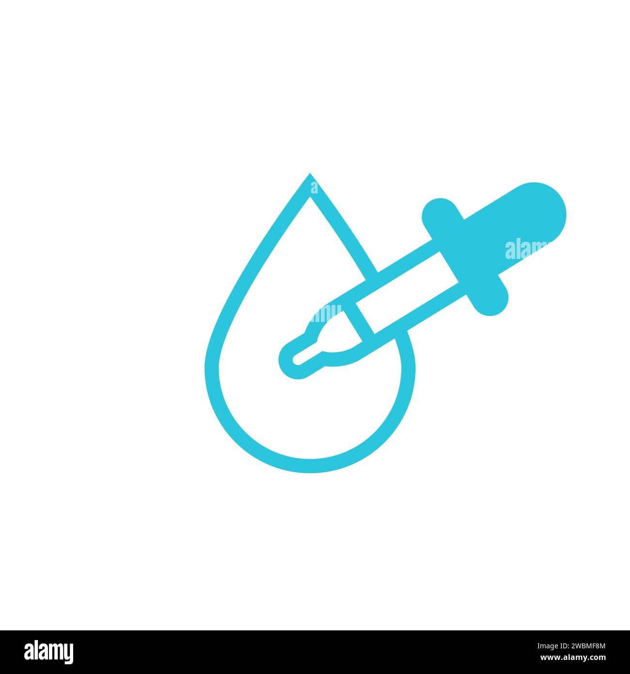 Pipette icon. Eye Drop icon. From blue icon set. Stock Vector