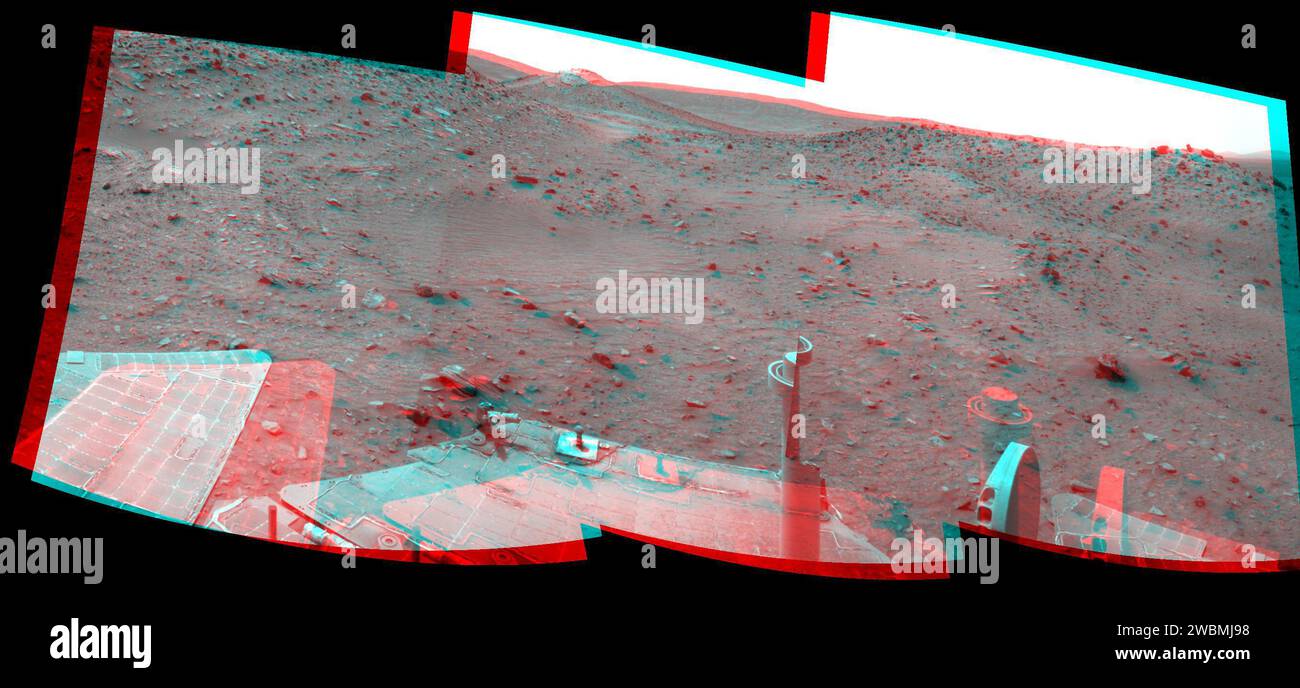 A stereo composite created from images taken by the navigation camera ...