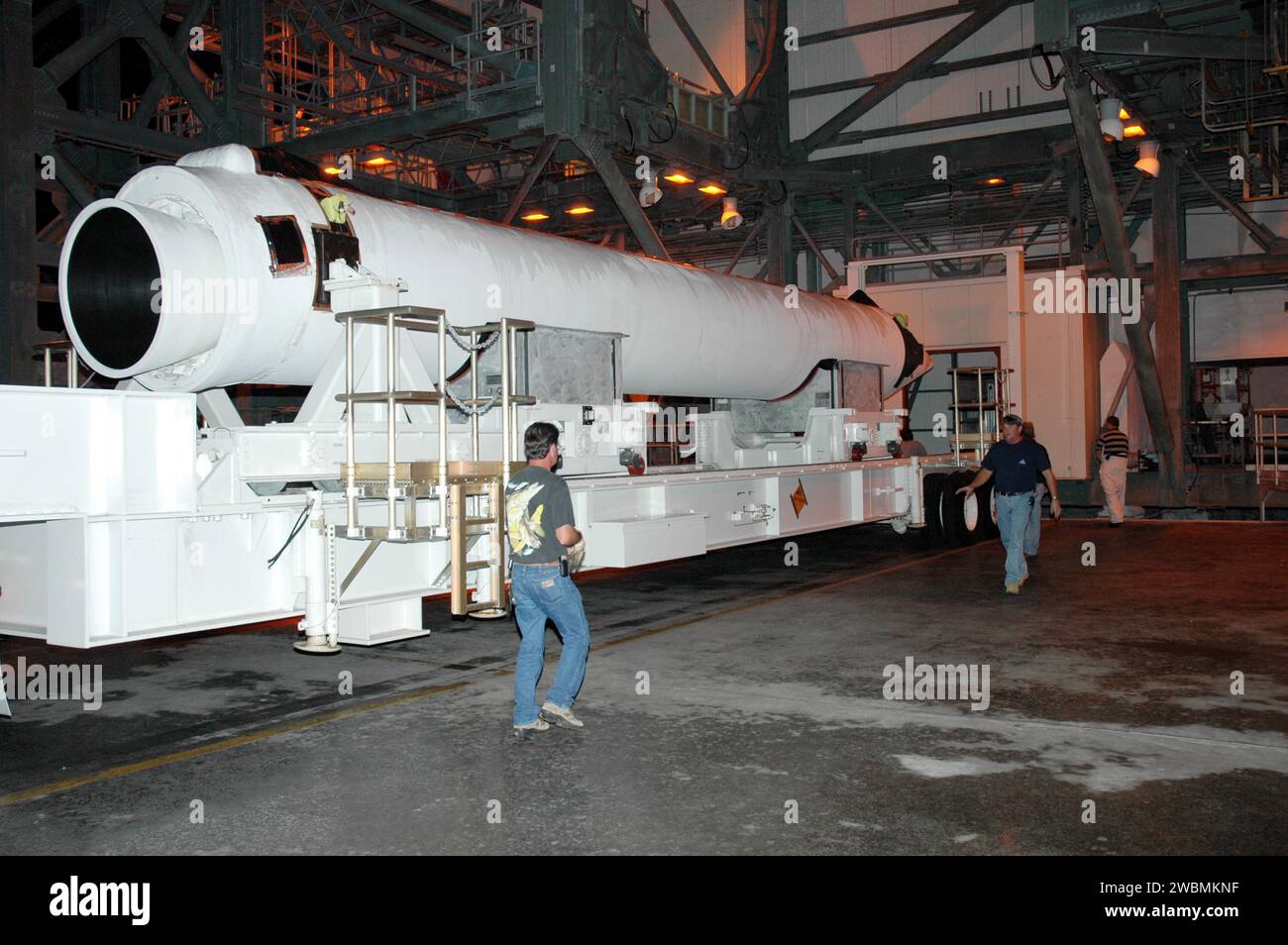 KENNEDY SPACE CENTER, FLA. The second of two Solid Rocket Boosters
