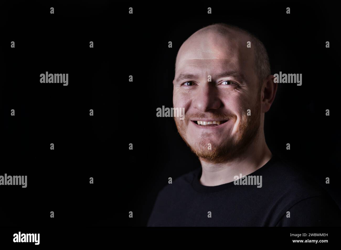 Portrait black man bald head hi-res stock photography and images - Alamy
