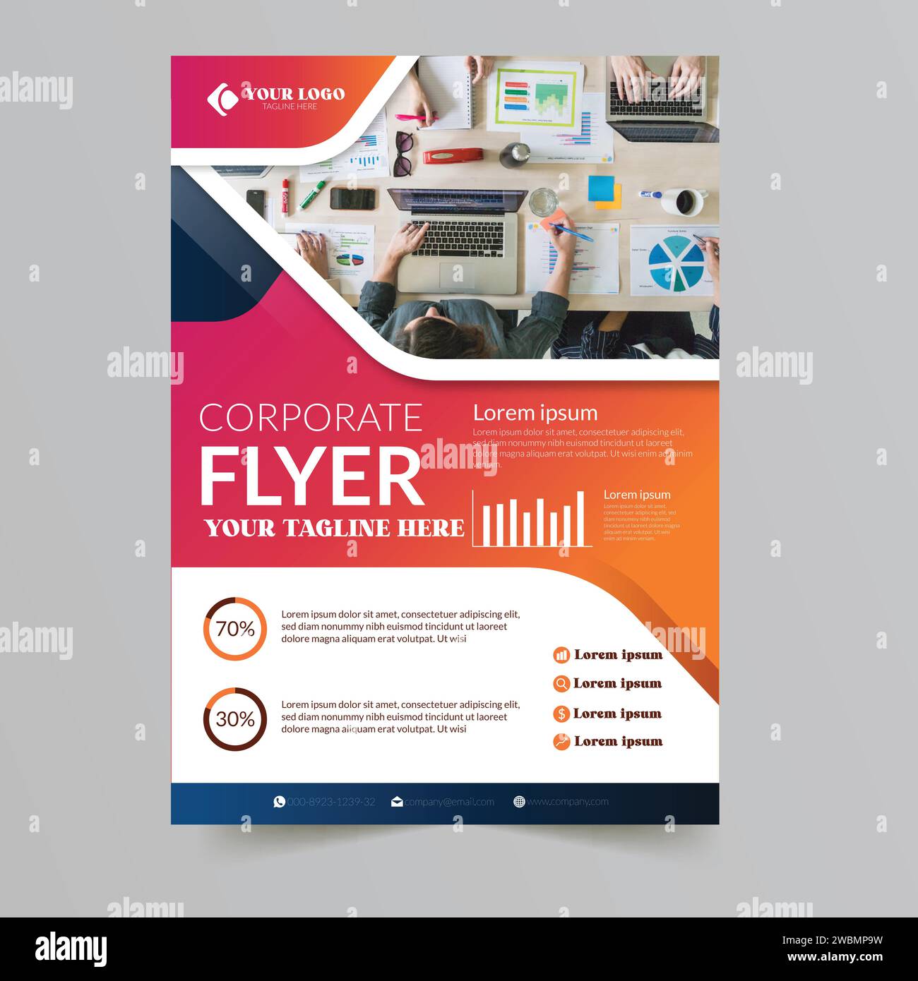 Paper flyer Stock Vector Images Alamy