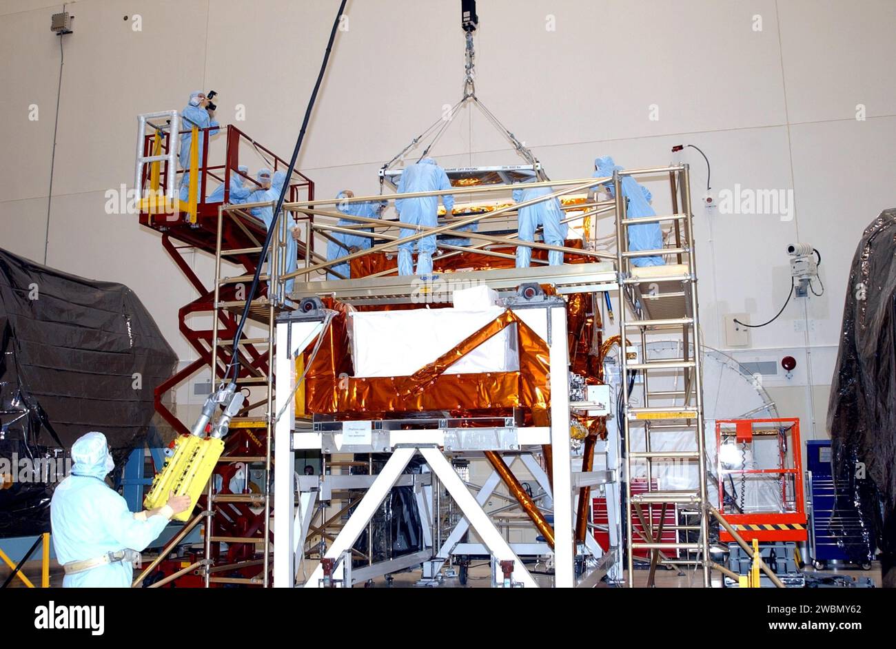 KENNEDY SPACE CENTER, FLA. -- In the Vertical Processing Facility ...