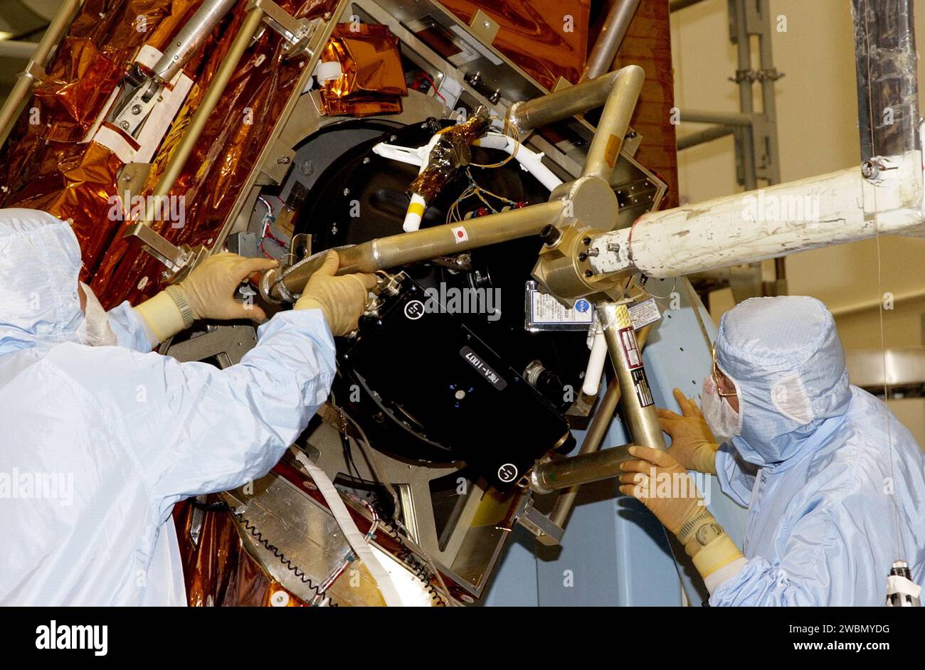 KENNEDY SPACE CENTER, FLA. Workers in the Vertical Processing