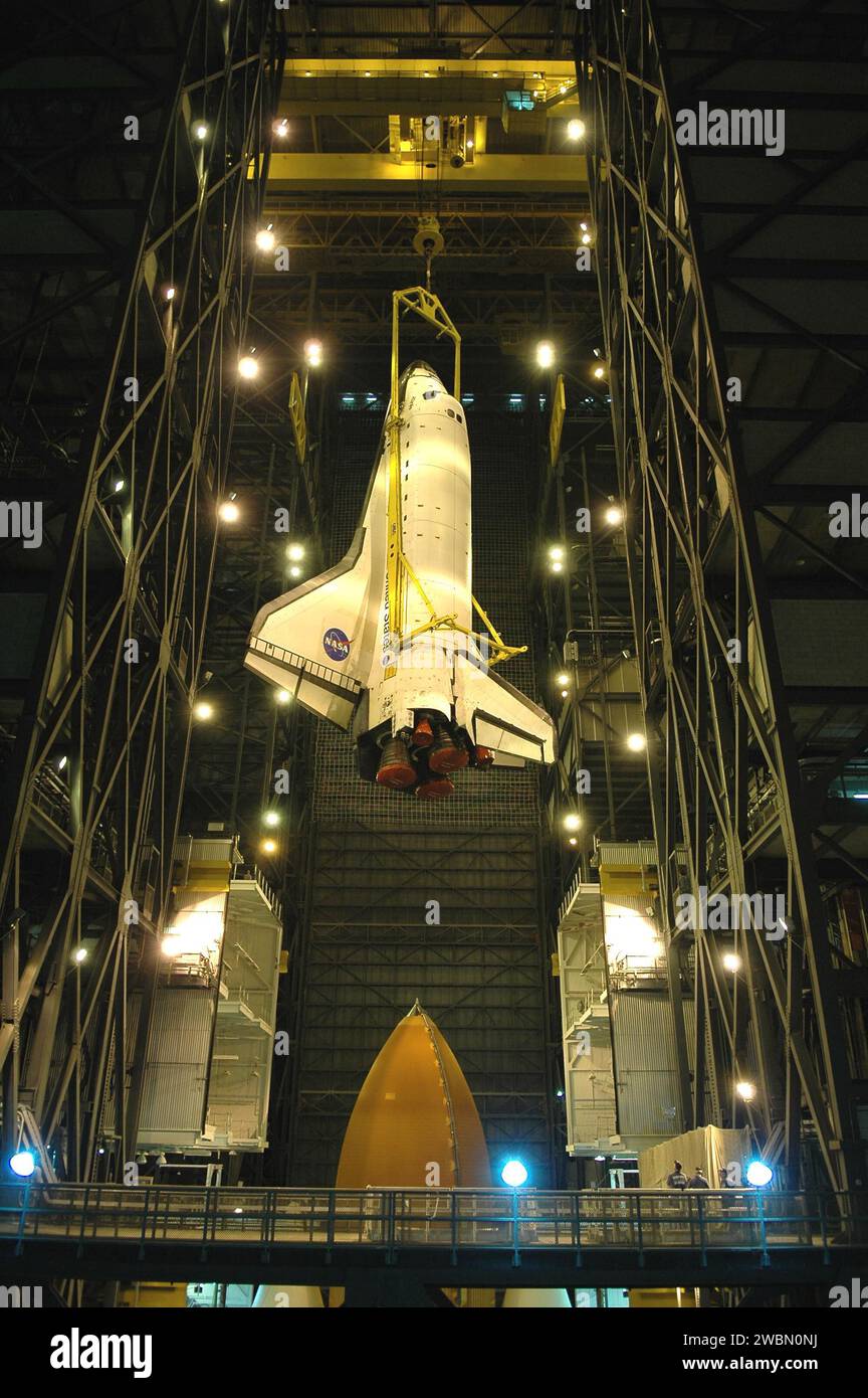 Space Shuttle Atlantis was lifted above its External Tank and Solid ...