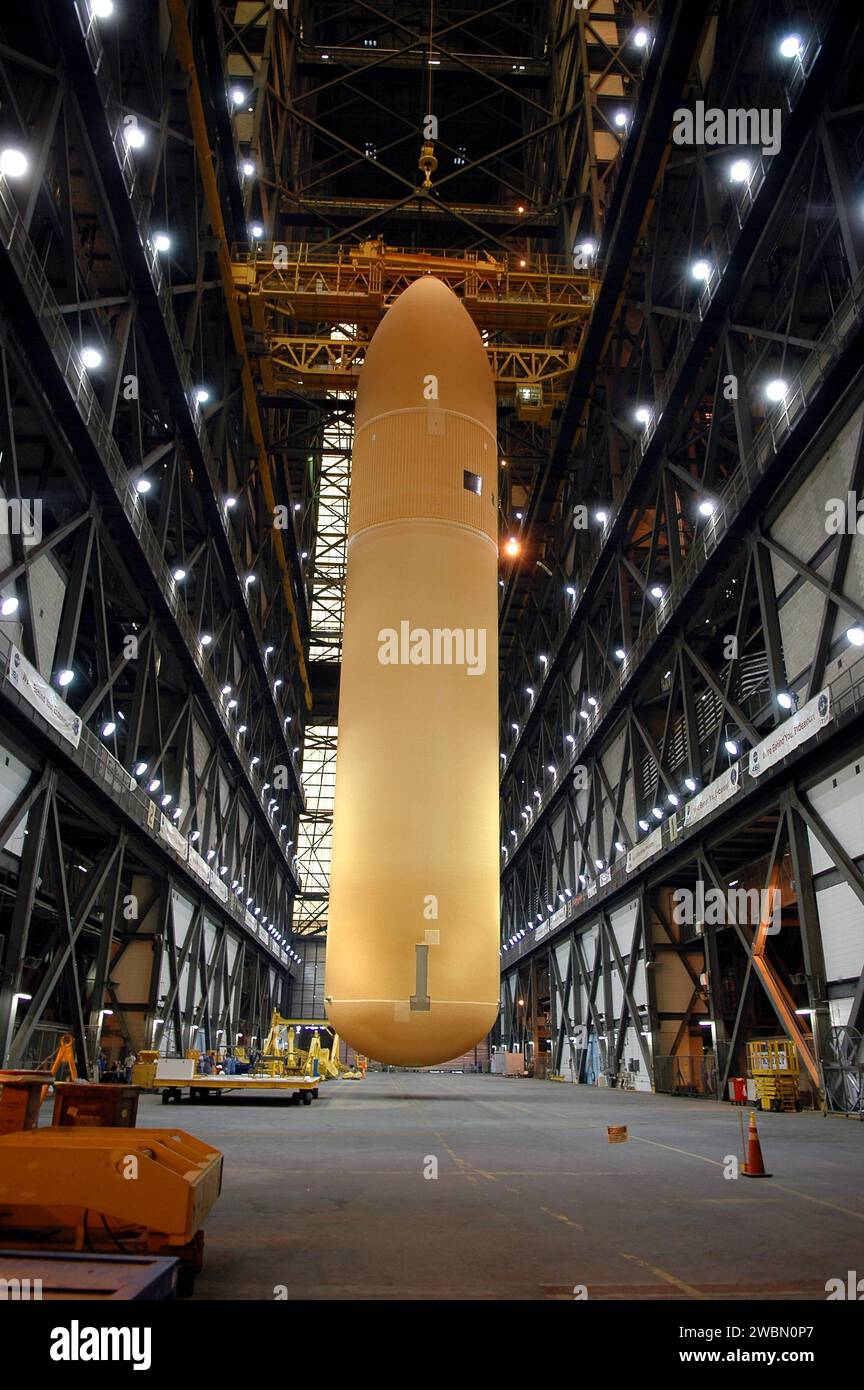 The redesigned External Tank at Kennedy Space Center’s Vehicle Assembly ...