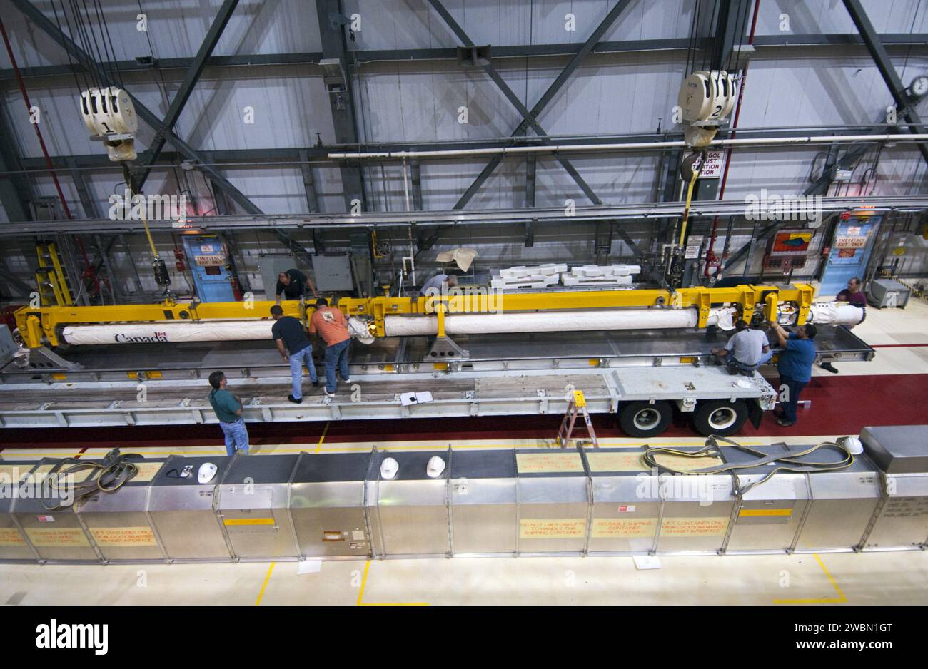 CAPE CANAVERAL, Fla. – Inside Orbiter Processing Facility-2 at NASA’s ...