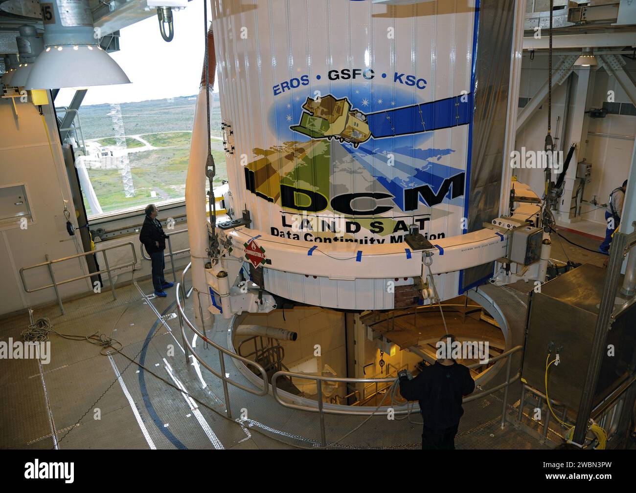 Vandenberg afb calif the payload fairing containing the landsat