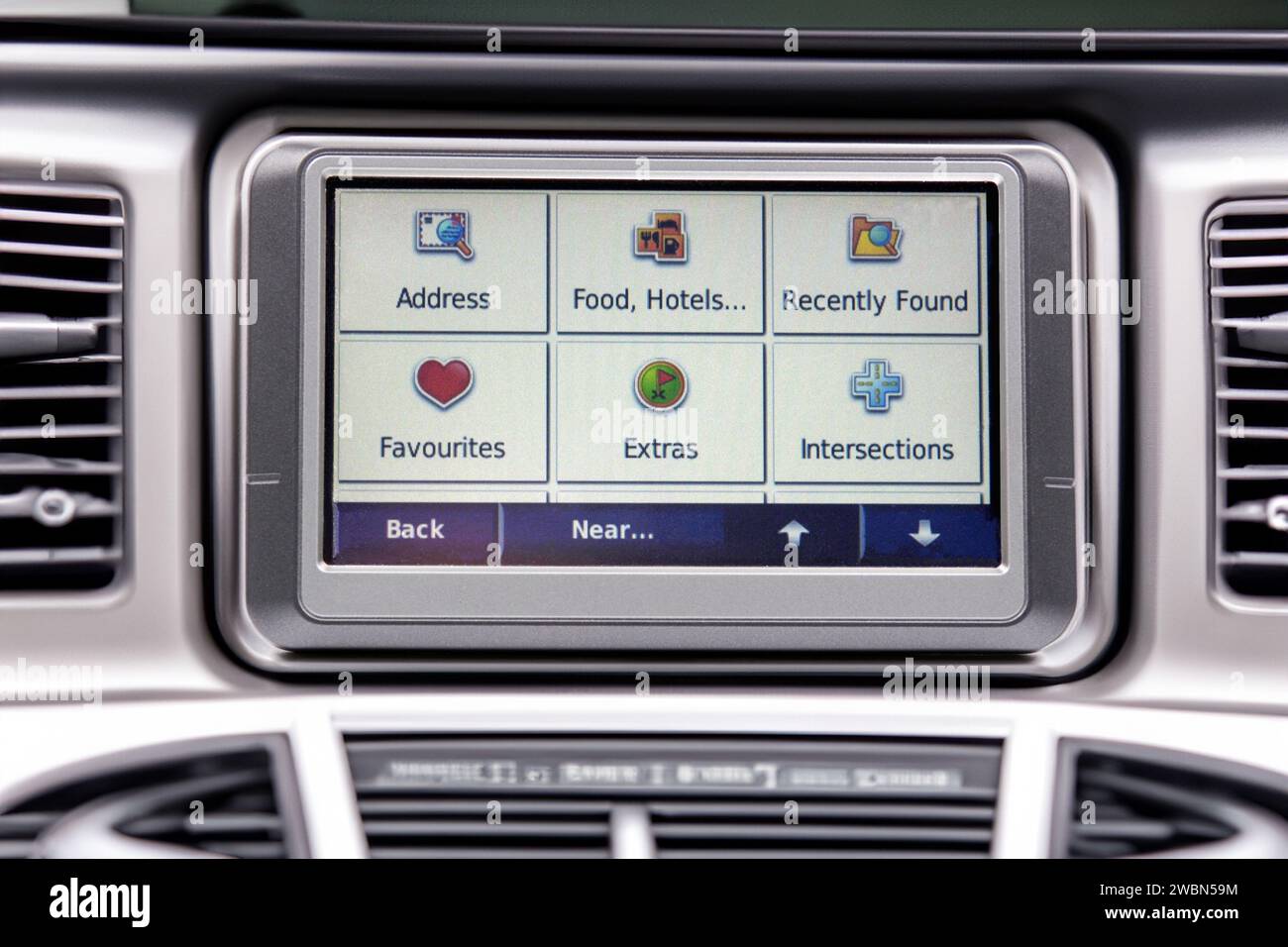 Portable Satellite Navigation System Stock Photo Alamy