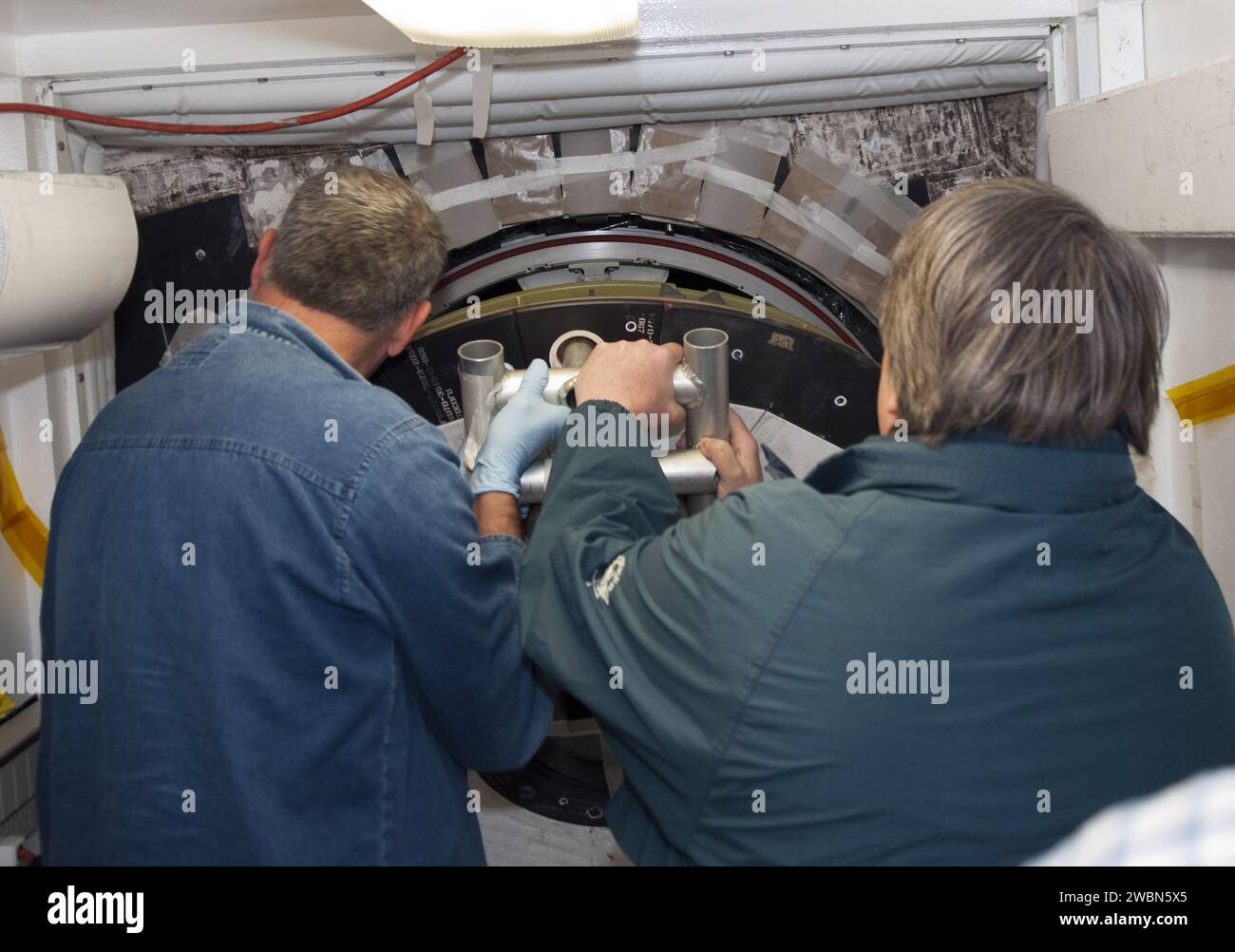 CAPE CANAVERAL, Fla. - Inside Orbiter Processing Facility-1 at 
