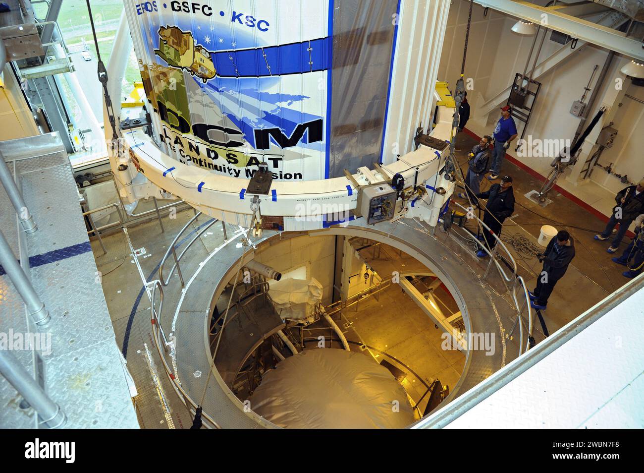 Vandenberg afb calif the payload fairing containing the landsat